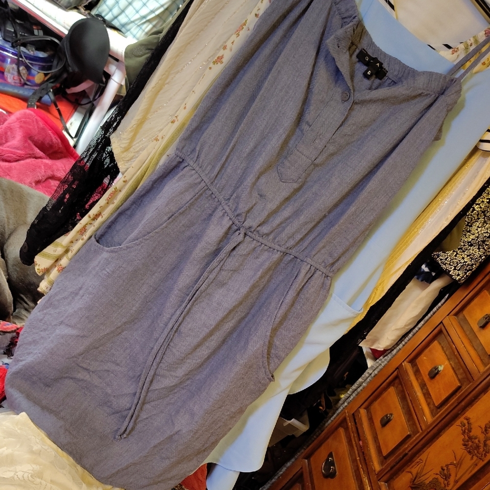 Glam Blue Sleeveless Mini Dress